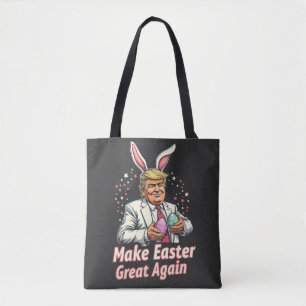 Make Easter great again Easter Trump Eggs  Tote Bag