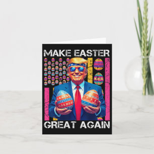 Make Easter Great Again Funny Trump Bunny Spring H Card