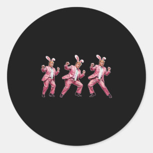 Make Easter Great Again Funny Trump Bunny Spring H Classic Round Sticker