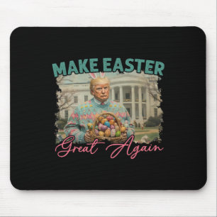 Make Easter Great Again Funny Trump Bunny Spring H Mouse Pad