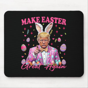 Make Easter Great Again Funny Trump Bunny Spring H Mouse Pad