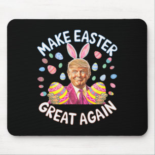 Make Easter Great Again Funny Trump Bunny Spring H Mouse Pad