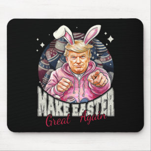 Make Easter Great Again Funny Trump Bunny Spring H Mouse Pad
