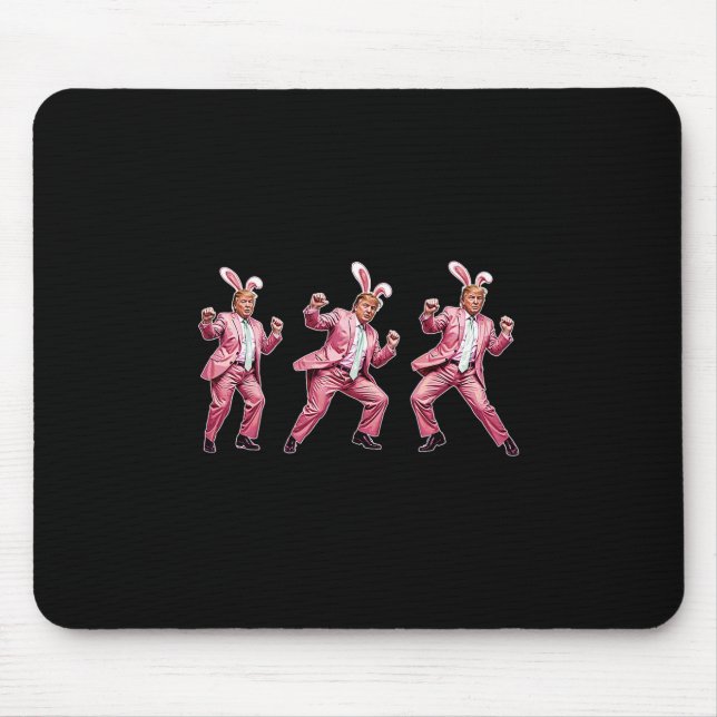 Make Easter Great Again Funny Trump Bunny Spring H Mouse Pad (Front)