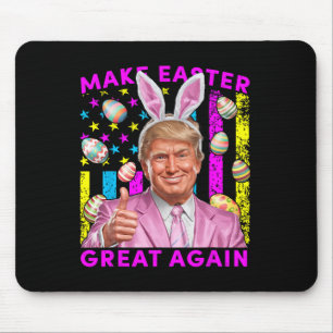 Make Easter Great Again Funny Trump Bunny Spring H Mouse Pad