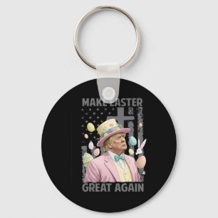 Make Easter Great Again Funny Trump President East Key Ring