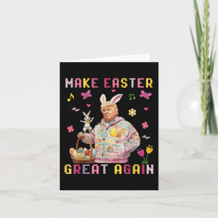 Make Easter Great Again Trump Funny Bunny _1  Card