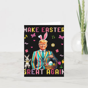Make Easter Great Again Trump Funny Bunny  Card