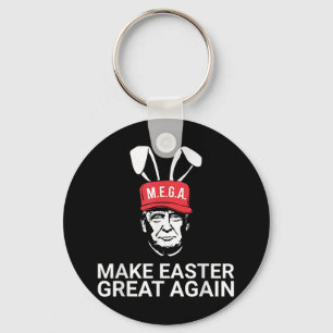 Make Easter Great Again Trump Key Ring