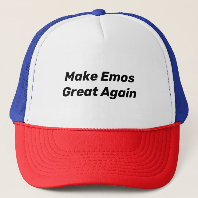 Make Emos Great Again - Trucker Hat (Front)
