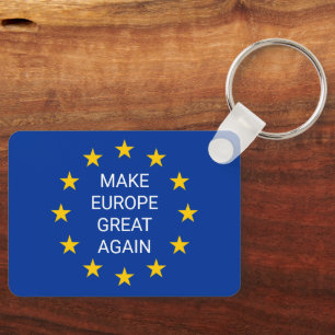 Make Europe Great Again EU flag keychain gift