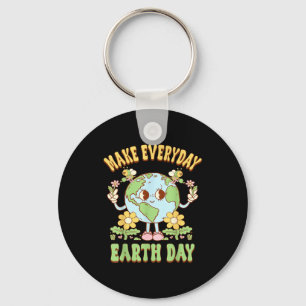 Make Every Day Earth Day Save Planet Environmental Key Ring