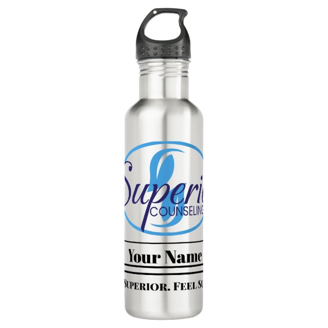 Make Every Sip Superior GLASS 710 Ml Water Bottle (Front)