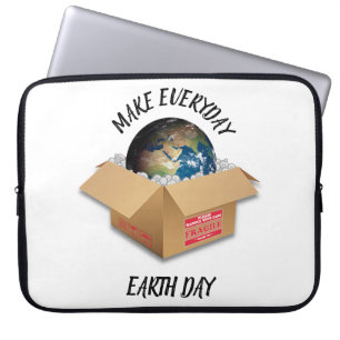 MAKE EVERYDAY EARTH DAY LAPTOP SLEEVE