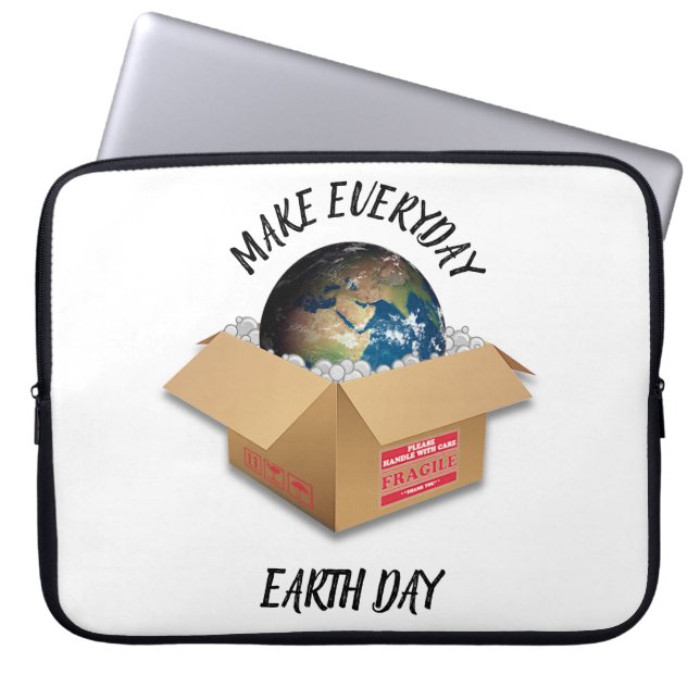 MAKE EVERYDAY EARTH DAY LAPTOP SLEEVE (Front)