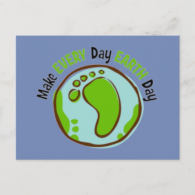Make Everyday Earth Day Postcard (Front)