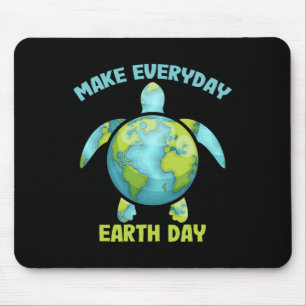 Make Everyday Earth Day Save The Planet Sea Turtle Mouse Pad