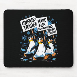 Make Fish Cheap Again! Funny Resist Penguin  Mouse Pad