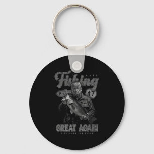Make Fishing Great Again Funny B Fishing Donald Tr Key Ring