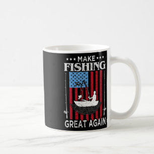 Make Fishing Great Again Trump Funny Fisherman Ang Coffee Mug