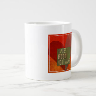 Make Food Not War Large Coffee Mug
