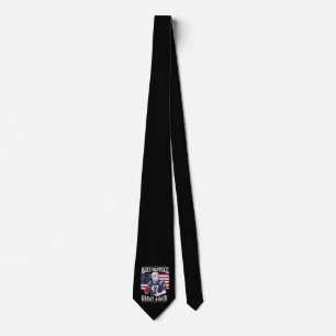 Make Football Great Again Vintage USA Flag Trump Tie