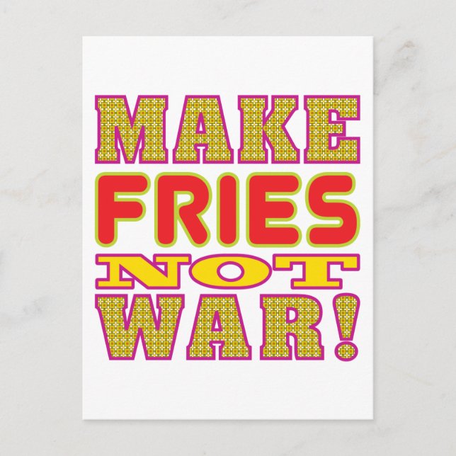 Make Fries Postcard (Front)