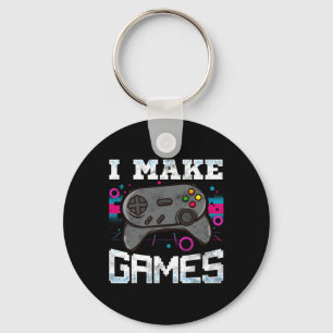 Make Games For Video Game Developer Gift  Key Ring