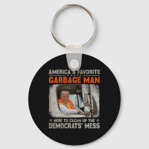 Make Garbage Great Again Garbage For Trump 2024 Key Ring