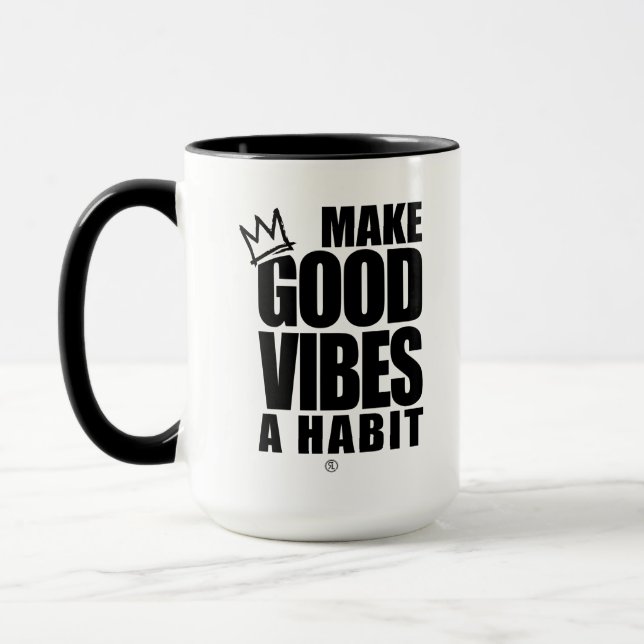 MAKE GOOD VIBES A HABIT | Coffee Mug (Left)