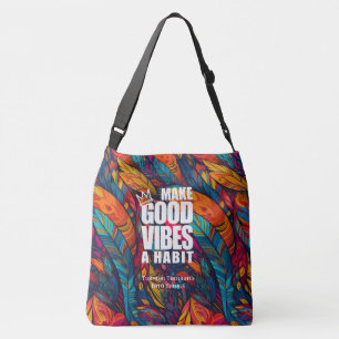 MAKE GOOD VIBES A HABIT Tote bag