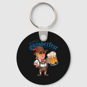 Make Great Again Funny Trump Drink Beer Festival Key Ring