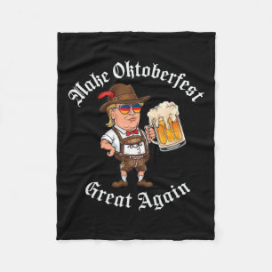 Make Great Again Funny Trump Drink Beer Fleece Blanket