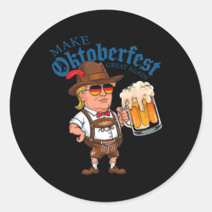 Make Great Again Funny Trump Drink Beer Mug Gift Classic Round Sticker