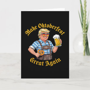 Make Great Again Funny Trump German Beer Prost  Card