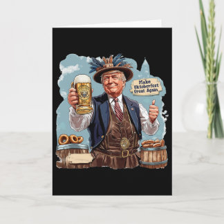 Make Great Again Trump Beer Mug  Card