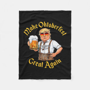 Make Great Again Trump German Beer Party Prost 1 Fleece Blanket