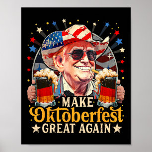 Make Great Again Trump German Beer Party Prost _2 Poster