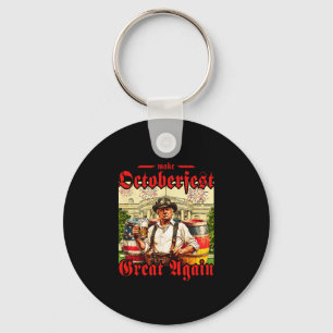Make Great Again Trump German Beer Party Prost Key Ring