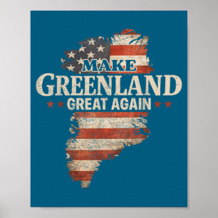 Make Greenland Great Again For Illustration Poster