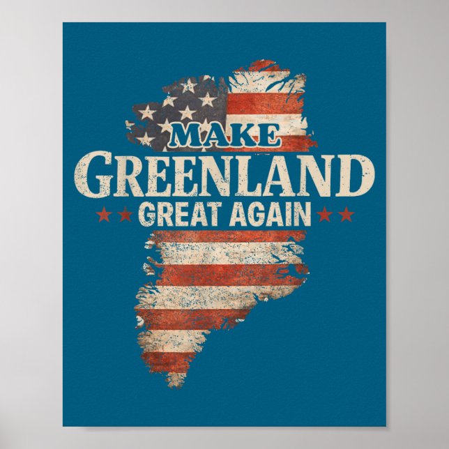 Make Greenland Great Again For Illustration Poster (Front)
