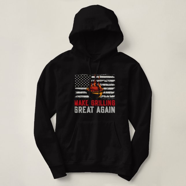 Make Grilling great again and the Vegetarians are  Hoodie (Design Front)