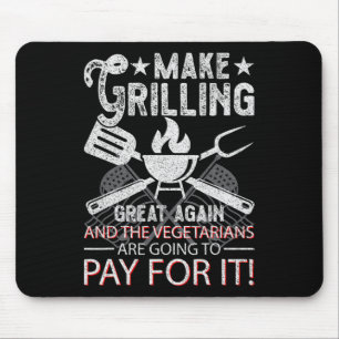 Make Grilling Great Again Trump Bbq Pit Master Gri Mouse Pad