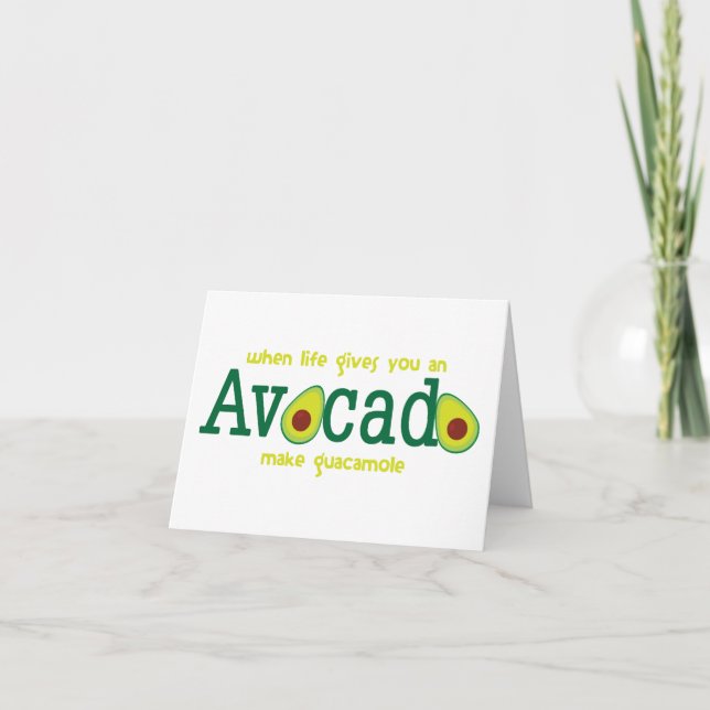 Make Guacamole Thank You Card (Front)