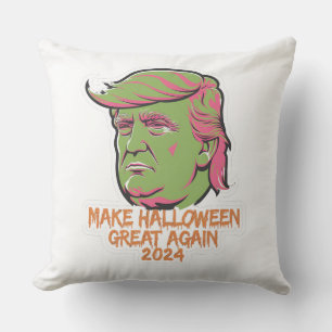 Make Halloween Great Again 2024 New Trump Pillow: Cushion