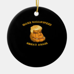 Make Halloween Great Again Classic – Sloth in Cost Ceramic Ornament