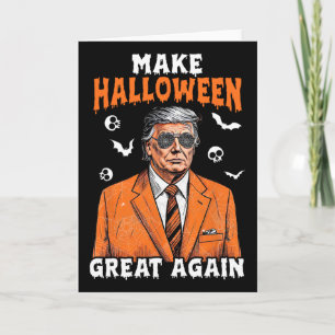 Make Halloween Great Again Donald Trump Spooky Sea Card