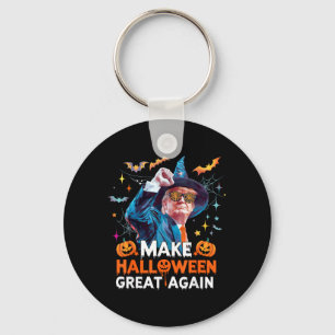 Make Halloween Great Again Funny Halloween 2024 Key Ring