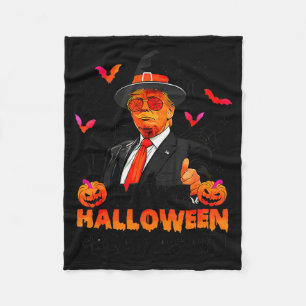 Make Halloween Great Again Funny Trump Soky Trick  Fleece Blanket