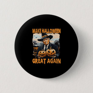 Make Halloween Great Again Funny Trump Witch Jack  6 Cm Round Badge